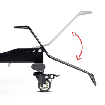 Bike stand with wheels
